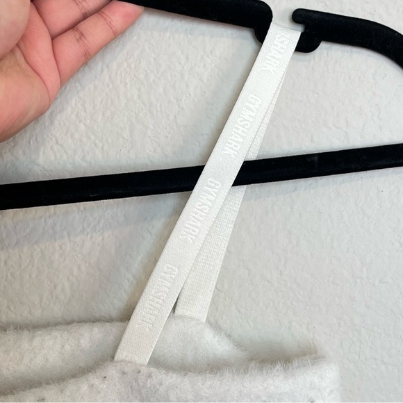 Gymshark Whitney Eyelash Knit Bandeau White Cream Size Small Athleisure Lounge - Picture 7 of 9